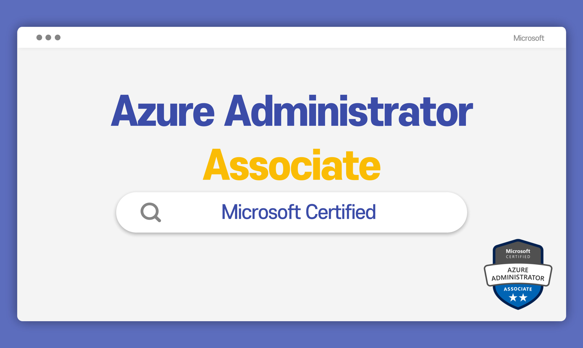 Microsoft Certified: Azure Administrator Associate